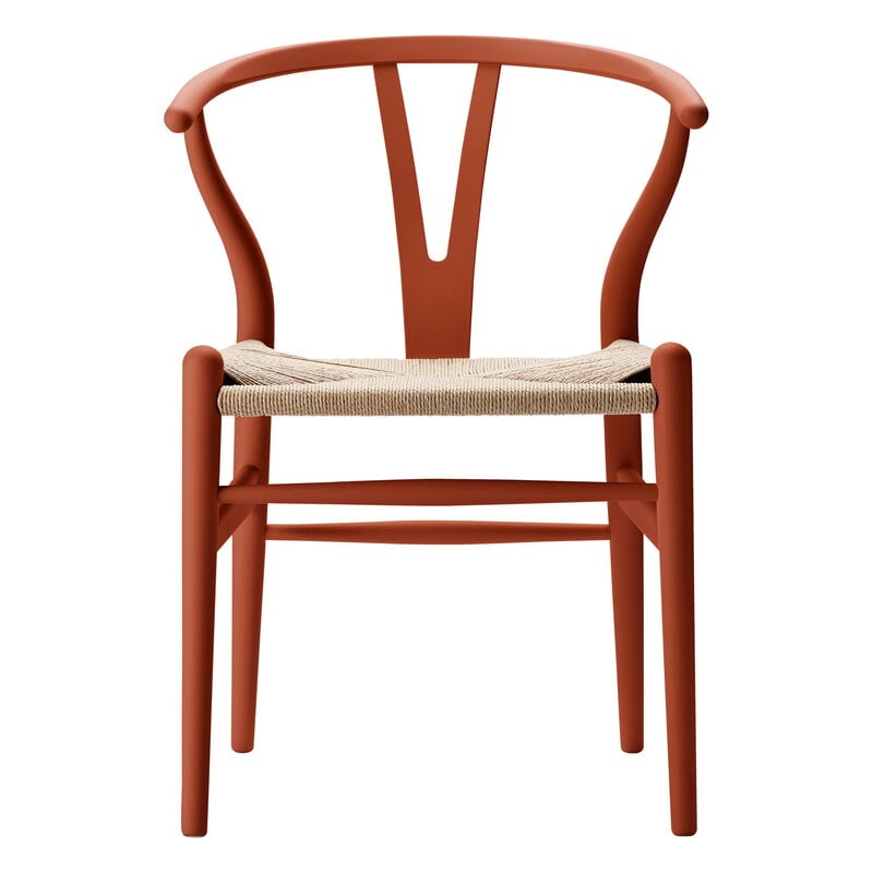 CH24 Wishbone chair by Carl Hansen & Søn #soft terracotta - natural cord #
