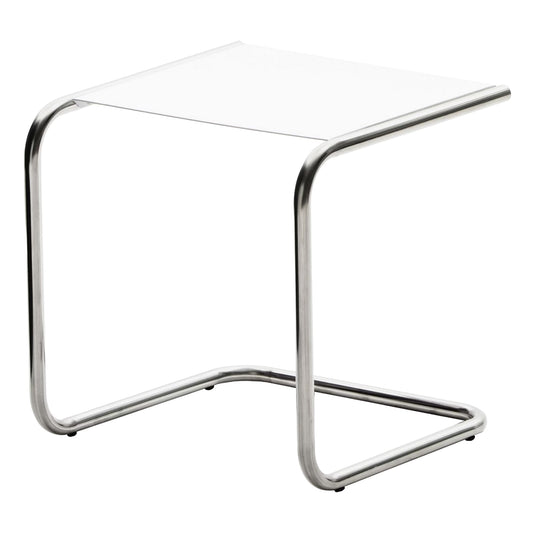 Club Outdoor sidetable, chrome - white