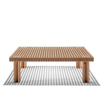 Kyoto - Square Solid Wood Coffee Table by Poltrona Frau #EXTRA LIGHT SOLID BEECH WOOD