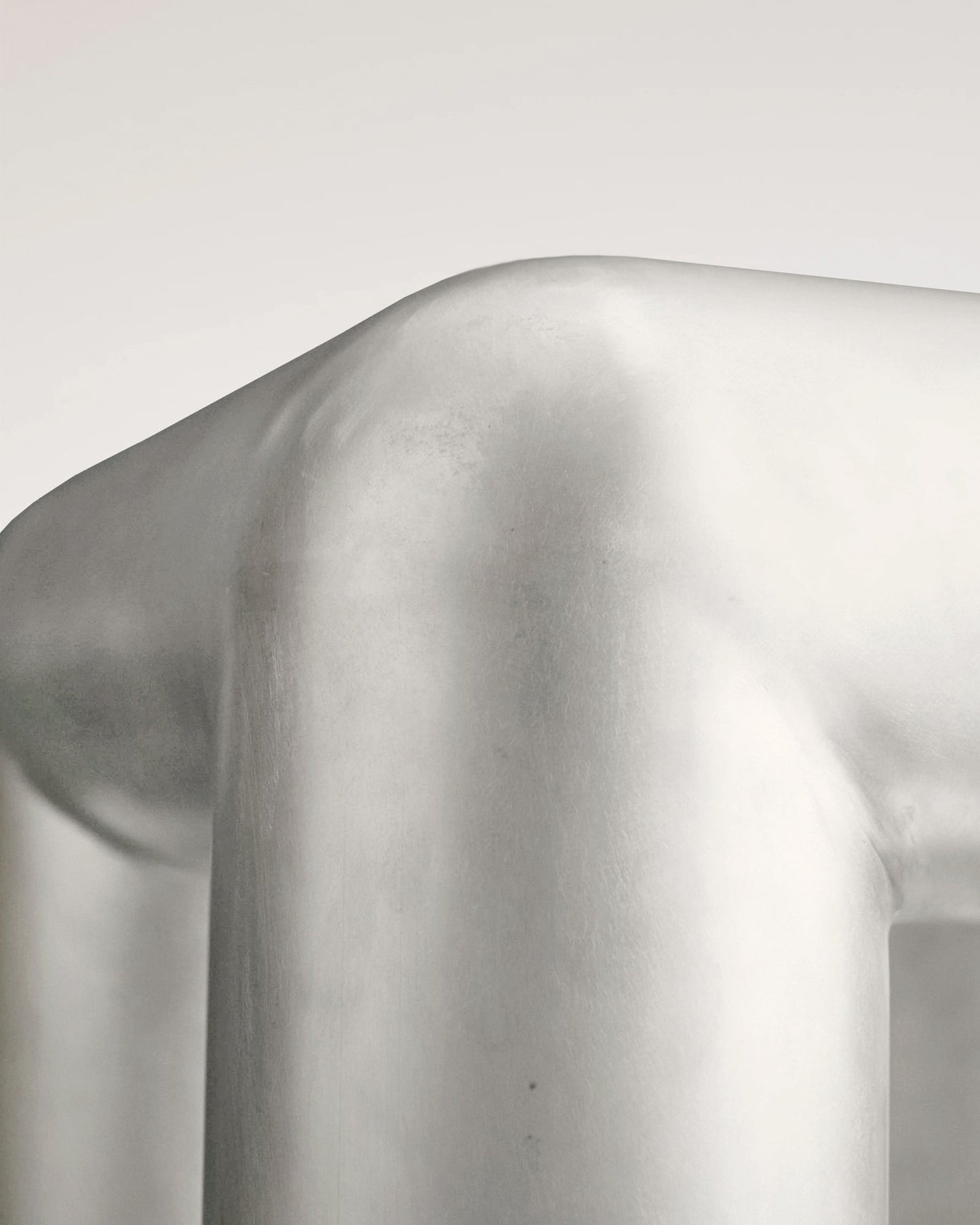 Cubio coffee table, 80 x 80 cm, raw aluminium