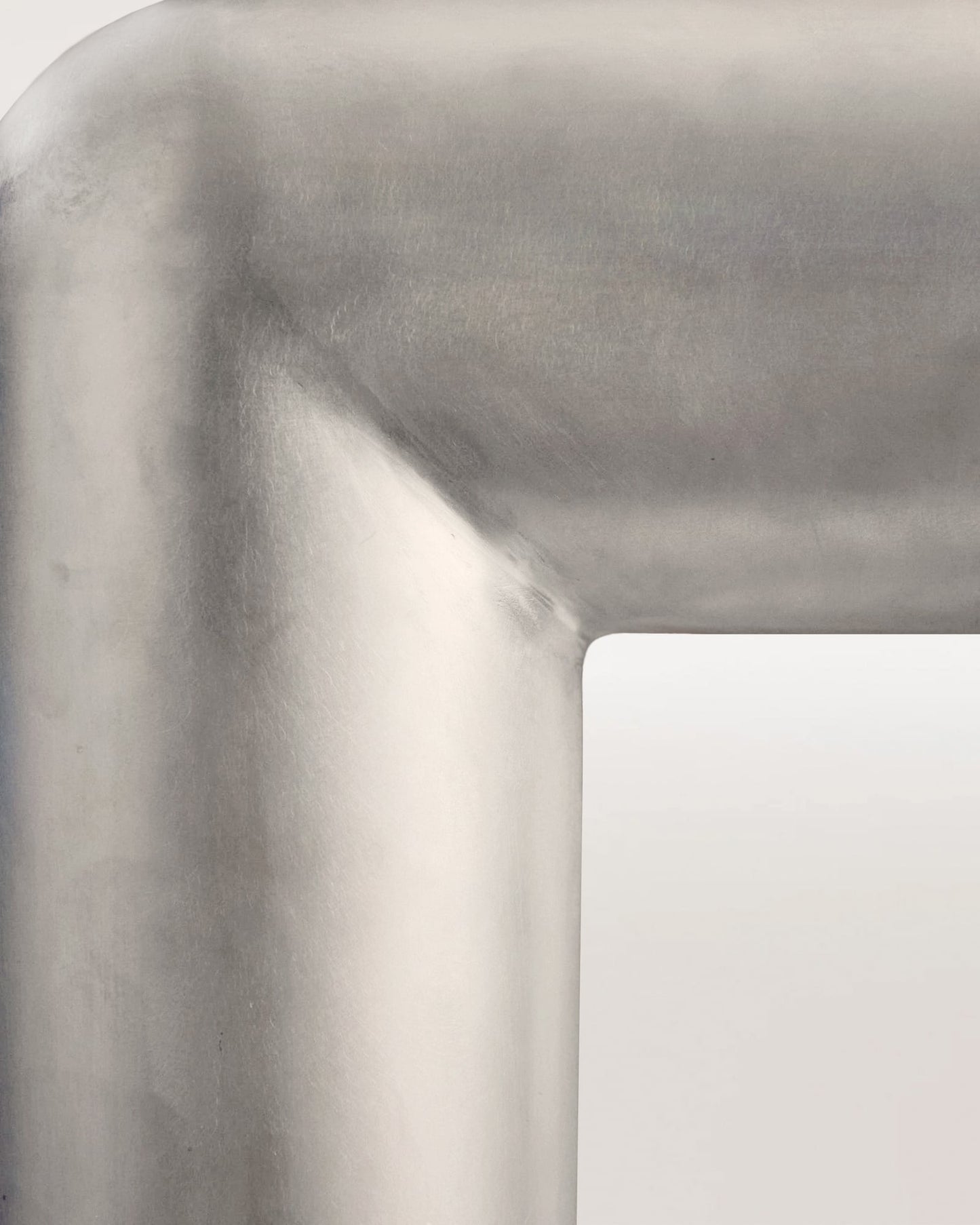 Cubio coffee table, 80 x 80 cm, raw aluminium