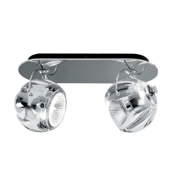 Fabbian Beluga Wall & Ceiling Light Double Clear