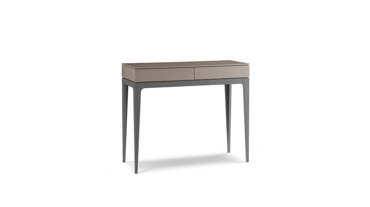 Devom Console Table by Roche Bobois #Matte Lacquer/Marron-glacé