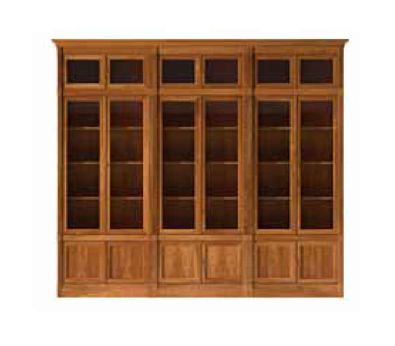 DIRETTORIO ART. FS3010186 - Sectional modular cherry wood bookcase