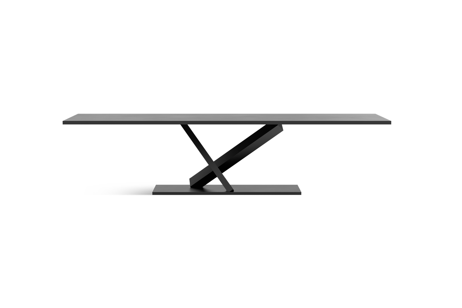 ELEMENT - Rectangular steel dining table