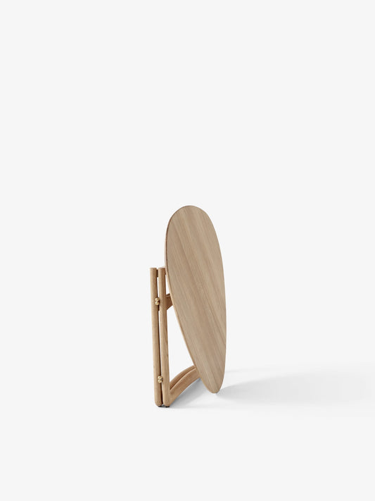 DROP LEAF HM5 - Folding wooden coffee table by &tradition