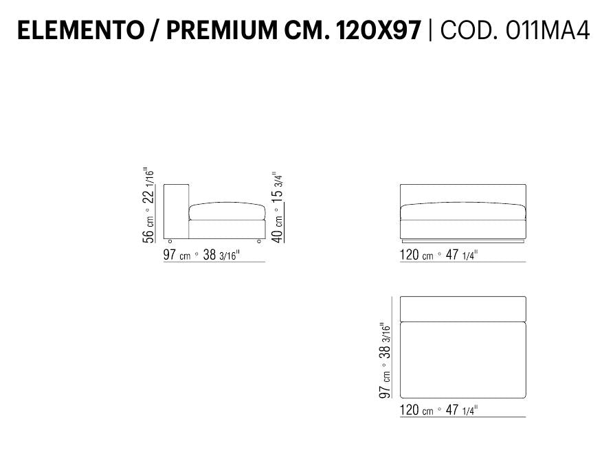 [Spareparts] GROUNDPIECE Sectional Sofas' replacement cover
