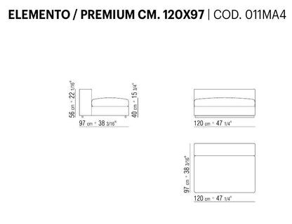 [Spareparts] GROUNDPIECE Sectional Sofas' replacement cover