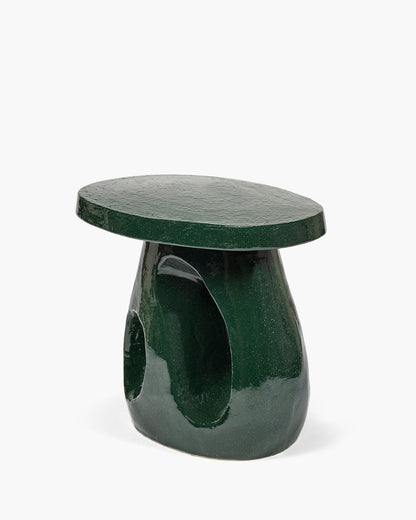 Amé side table 10, dark green