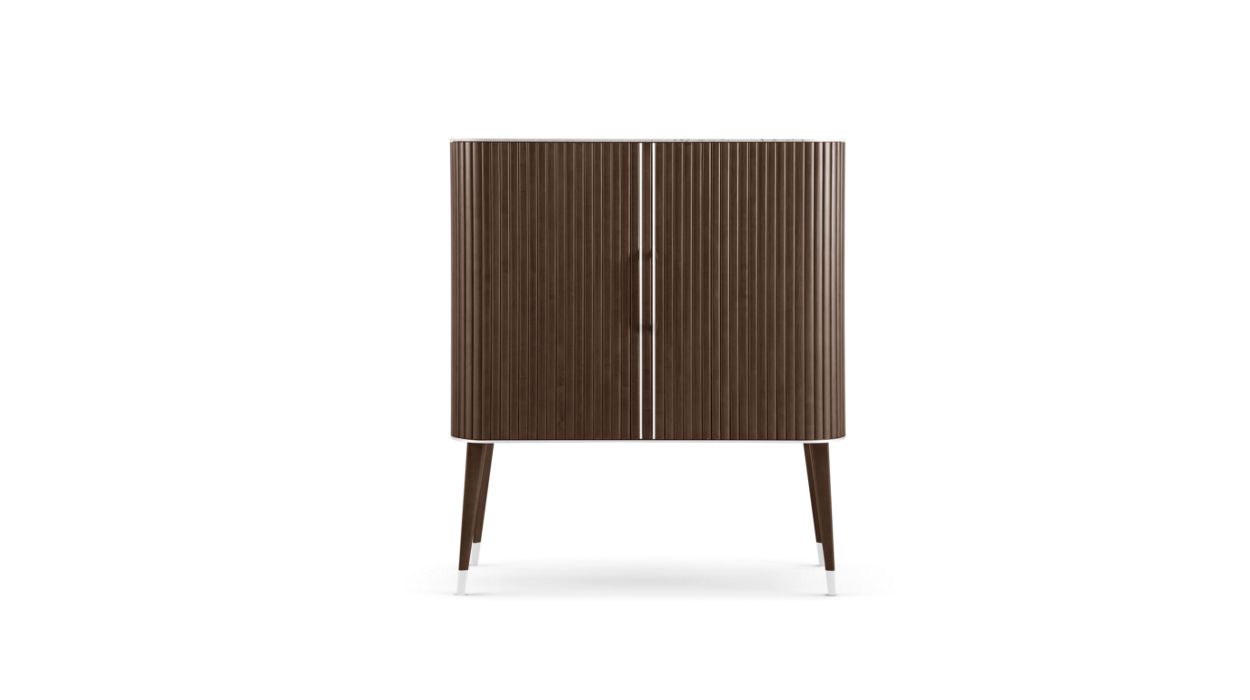 Eden-Rock Cabinet by Roche Bobois #Cabinet marble top/Cherry : Chaudron