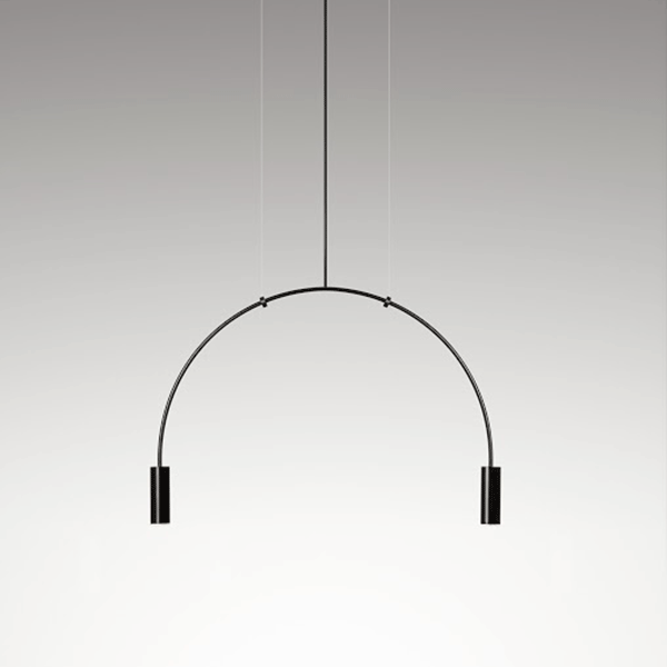Estiluz Volta Pendant Black 2 Light Sources