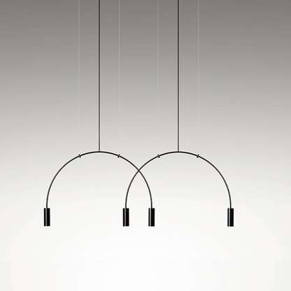 Estiluz Volta Pendant Black 2 Light Sources