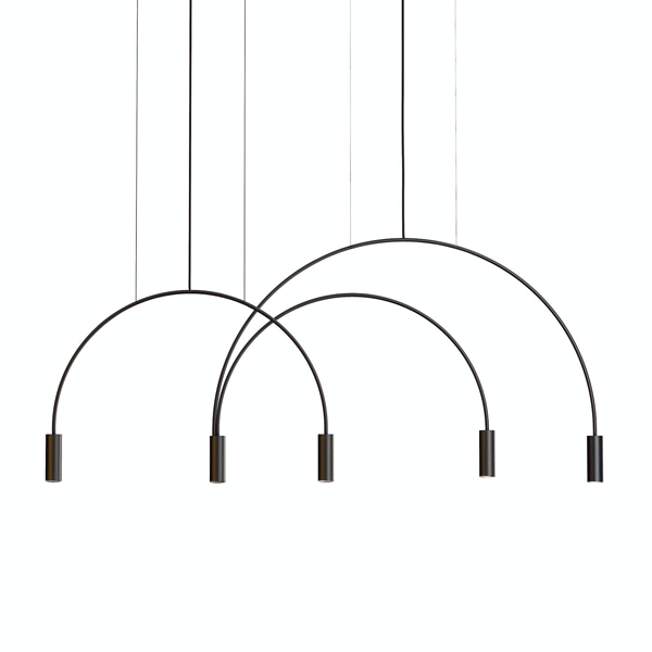 Estiluz Volta Pendant Black 2 Light Sources