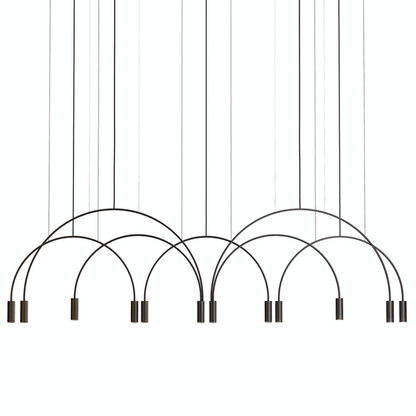 Estiluz Volta Pendant Black 2 Light Sources