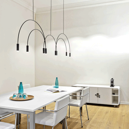Estiluz Volta Pendant Black 2 Light Sources