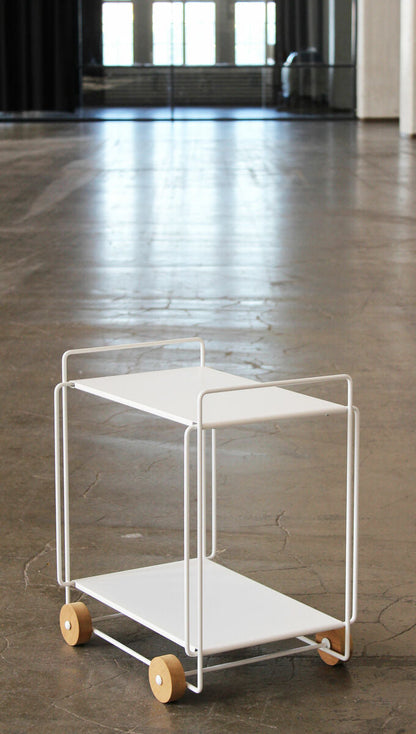 Tampere serving trolley, white