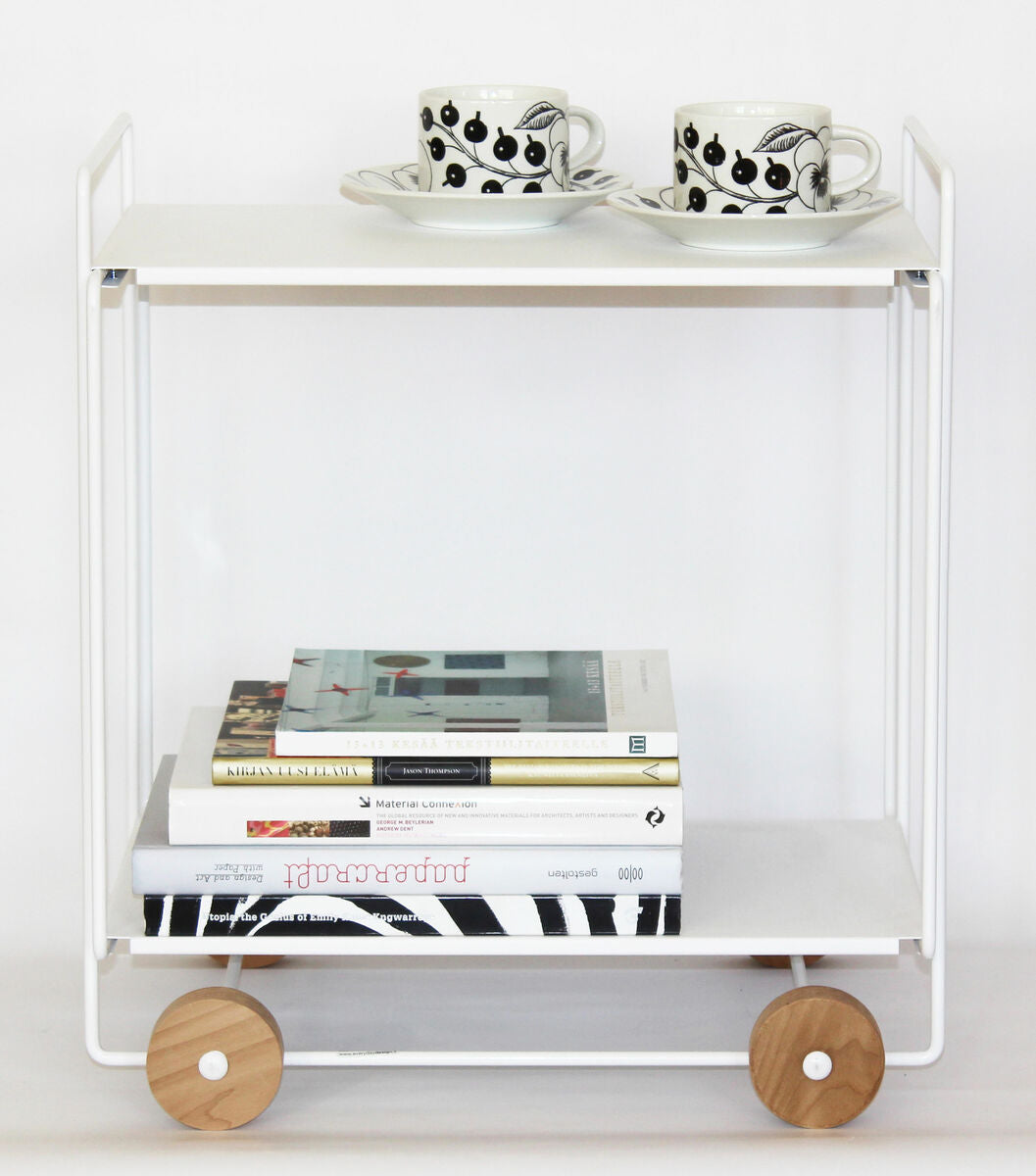 Tampere serving trolley, white