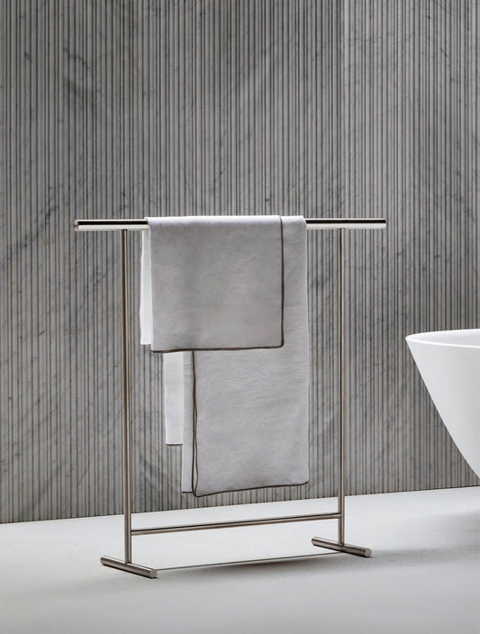 CILINDRO - Stainless steel towel rack by Falper