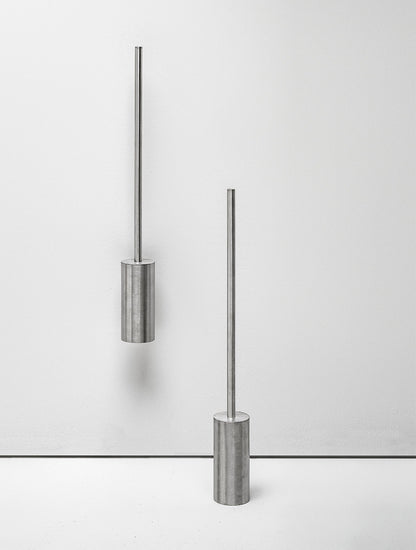 CILINDRO - Standing stainless steel towel rack by Falper