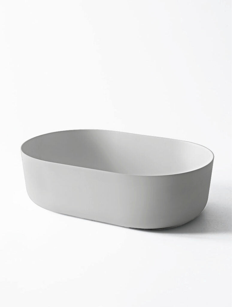 CIOTOLA 59 - Countertop oval Ceramilux washbasin by Falper