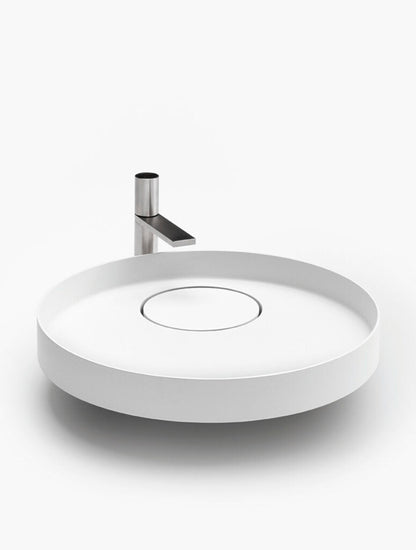 ECCENTRICO - Countertop round Cristalplant washbasin by Falper