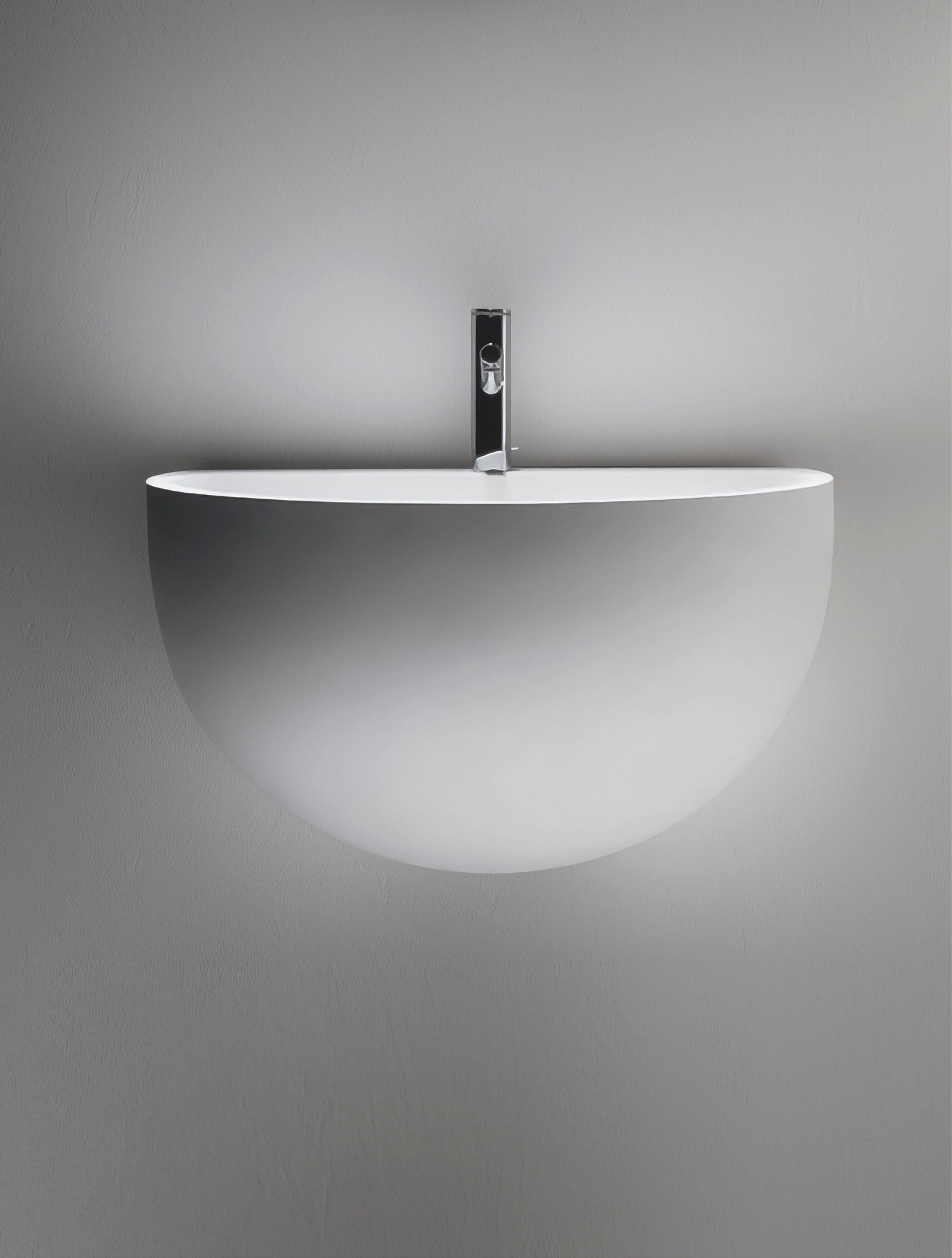 WAVE - Rectangular wall-mounted washbasin by Falper