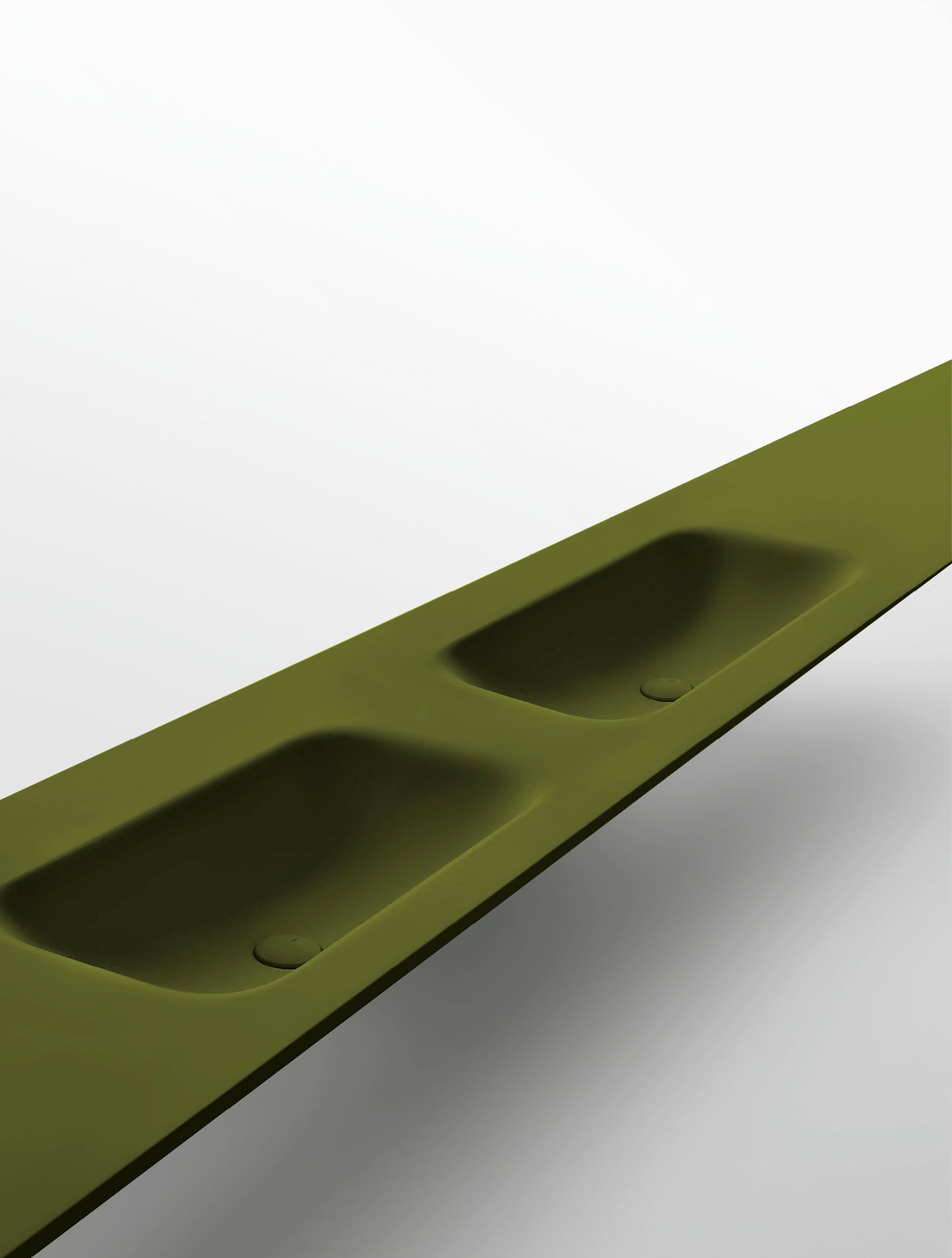ROUND SOFT - Washbasin with integrated countertop by Falper