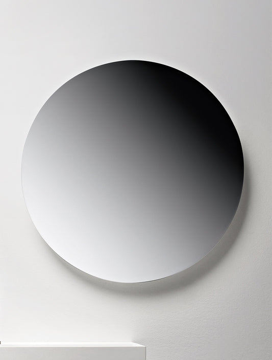 Round Mirror with Integrated LED Lighting by Falper