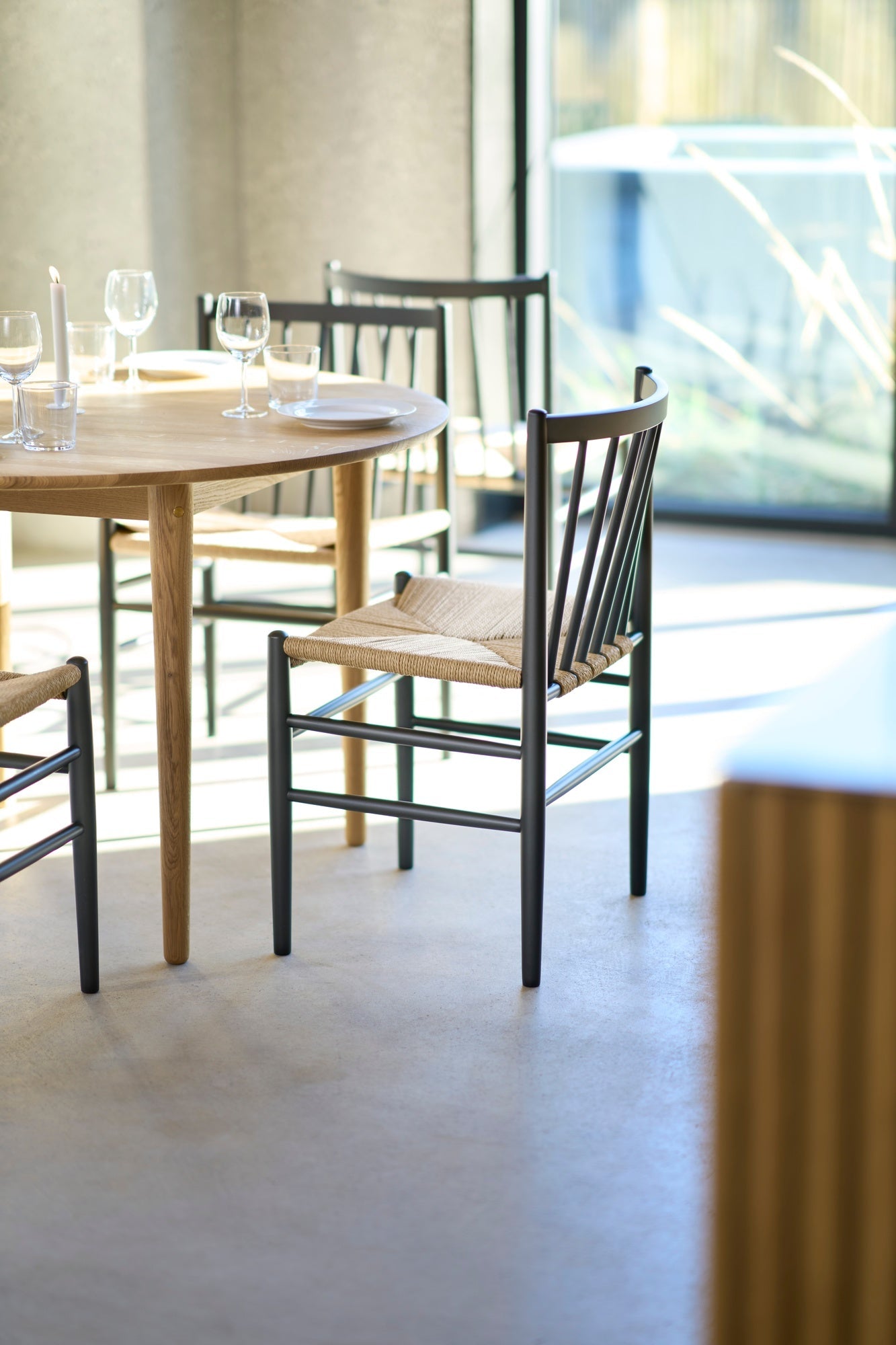 C62 Bjørk dining table, 115 cm, oiled oak