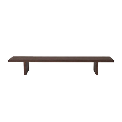 Kona display table, dark stained oak
