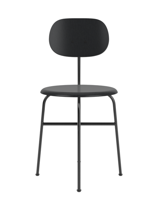 AFTEROOM DINING CHAIR PLUS, BLACK BASE, VENEER SEAT AND BACK