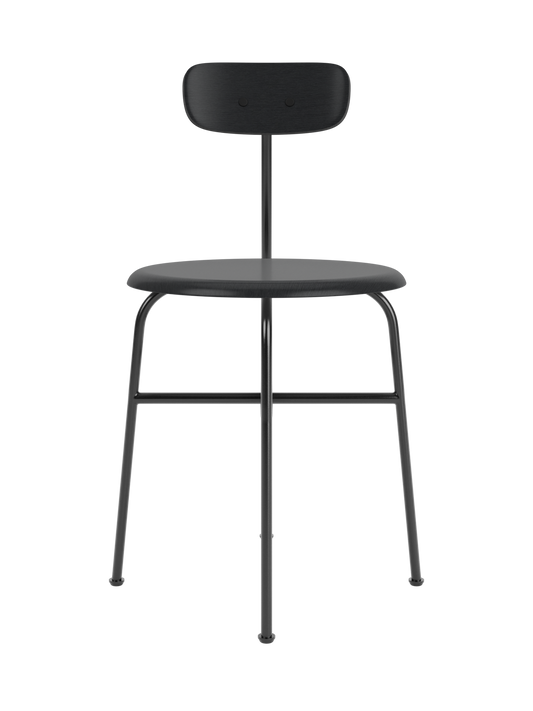 Afteroom Dining Chair, Black Base, Veneer Seat and Back