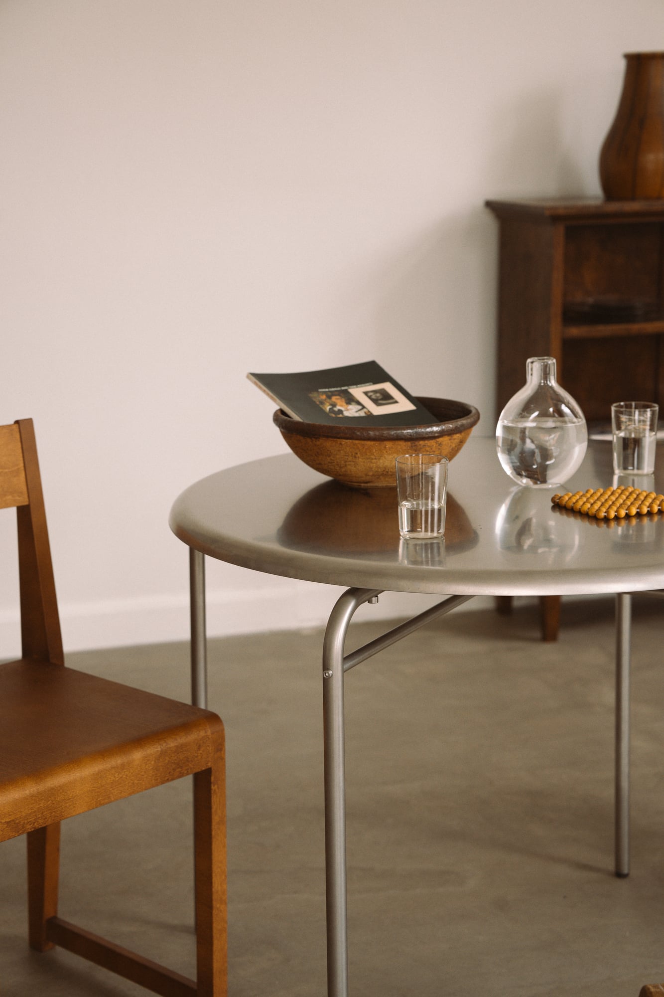 Petit Rond table, 90 cm, stainless steel