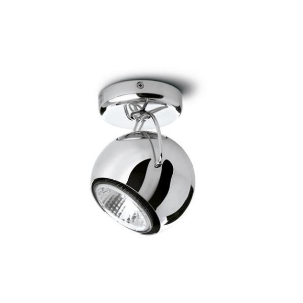 Fabbian Beluga Wall & Ceiling Light Polished Steel