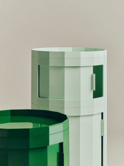 Facet cabinet 110, incl. feet and castors, soft mint