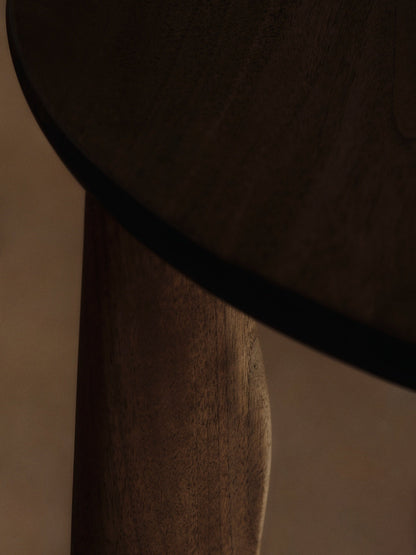 Feve table with a drawer, 86 x 160 cm, walnut