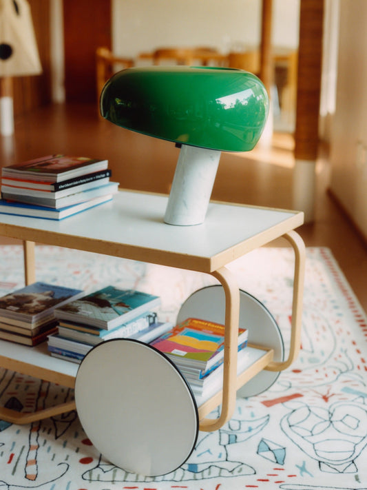 Aalto tea trolley 901, white - birch