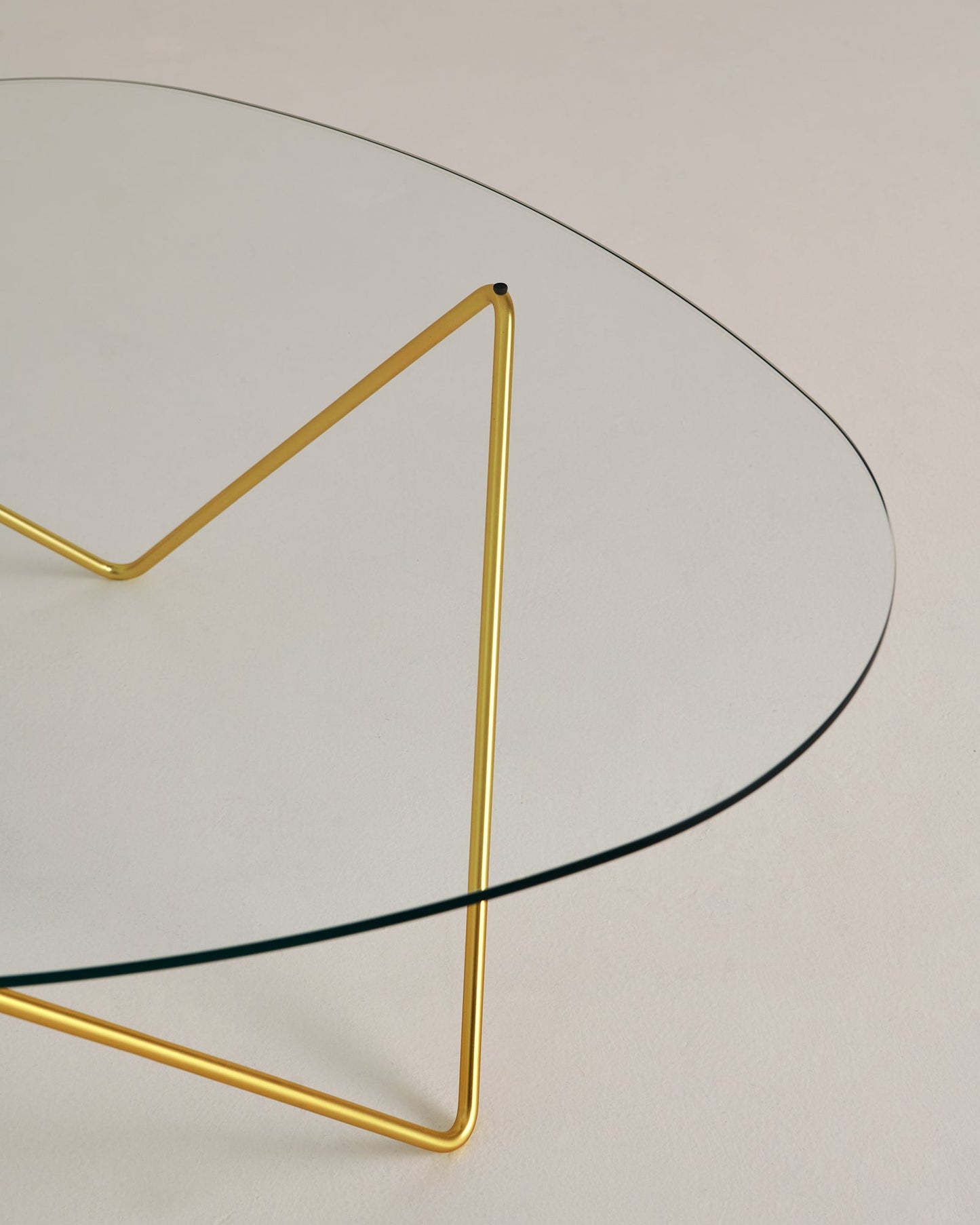Pedrera coffee table, brass