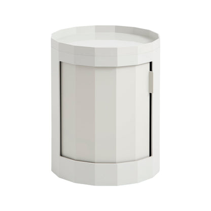 Facet cabinet incl. feet and castors, low, misty grey