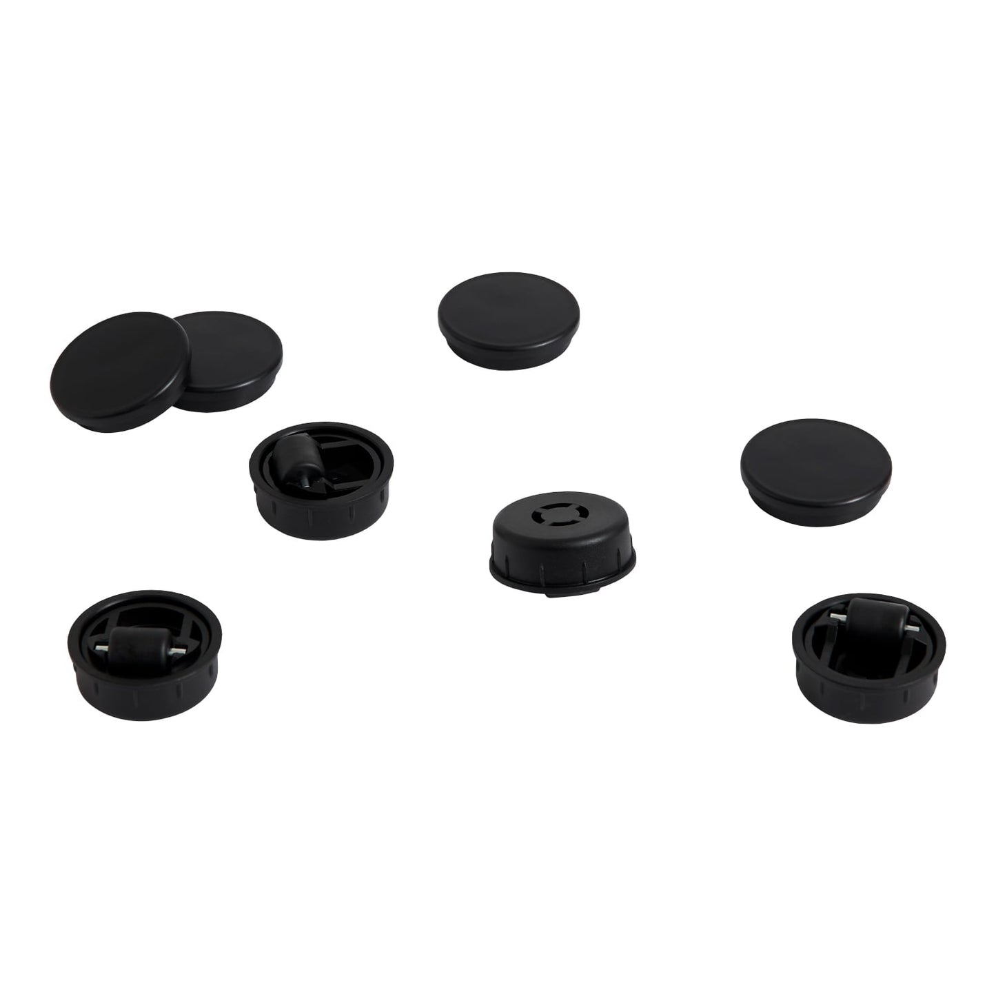 Feet and castors for Facet cabinet, set of 4