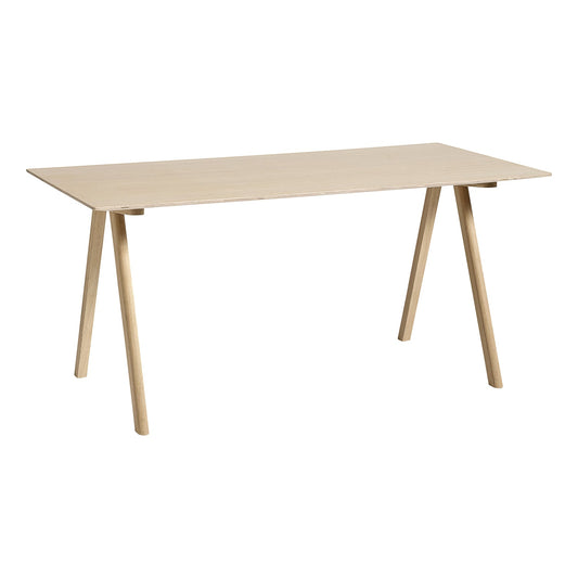 CPH10 2.0 desk, 160 x 80 cm, lacq. oak - lacquered oak veneer