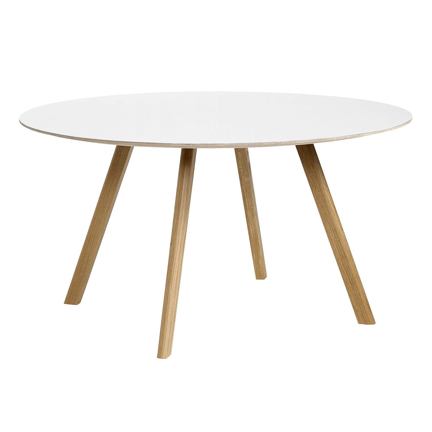 CPH25 2.0 table, 140 cm, lacquered oak - white laminate
