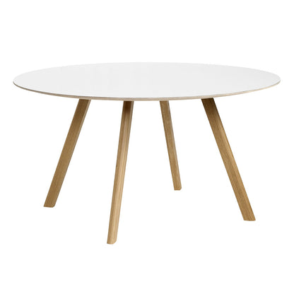 CPH25 2.0 table, 140 cm, lacquered oak - white laminate