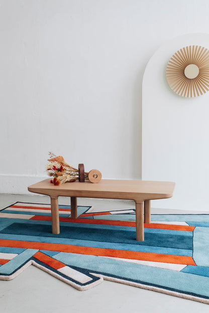 Camille L29 coffee table, natural oak