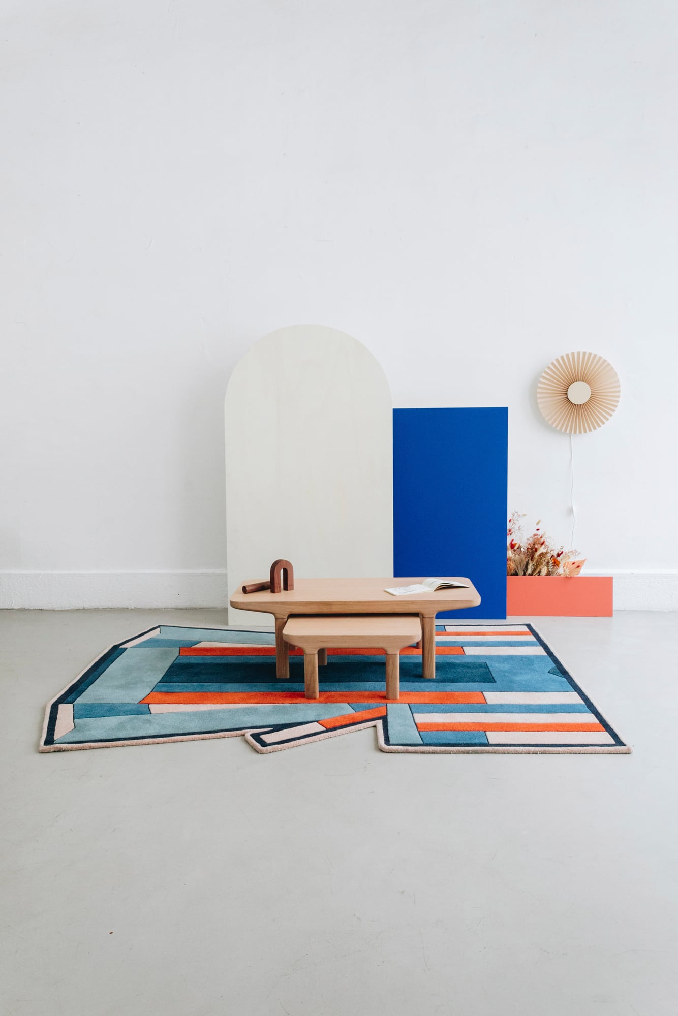 Camille L29 coffee table, natural oak