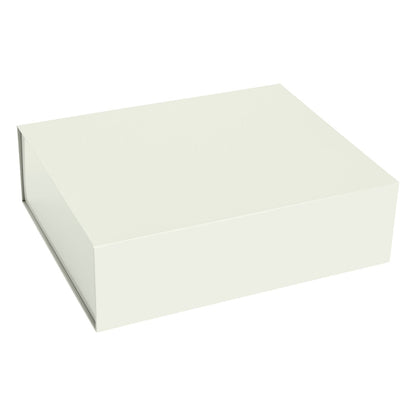 Colour Storage box, L, chalk white