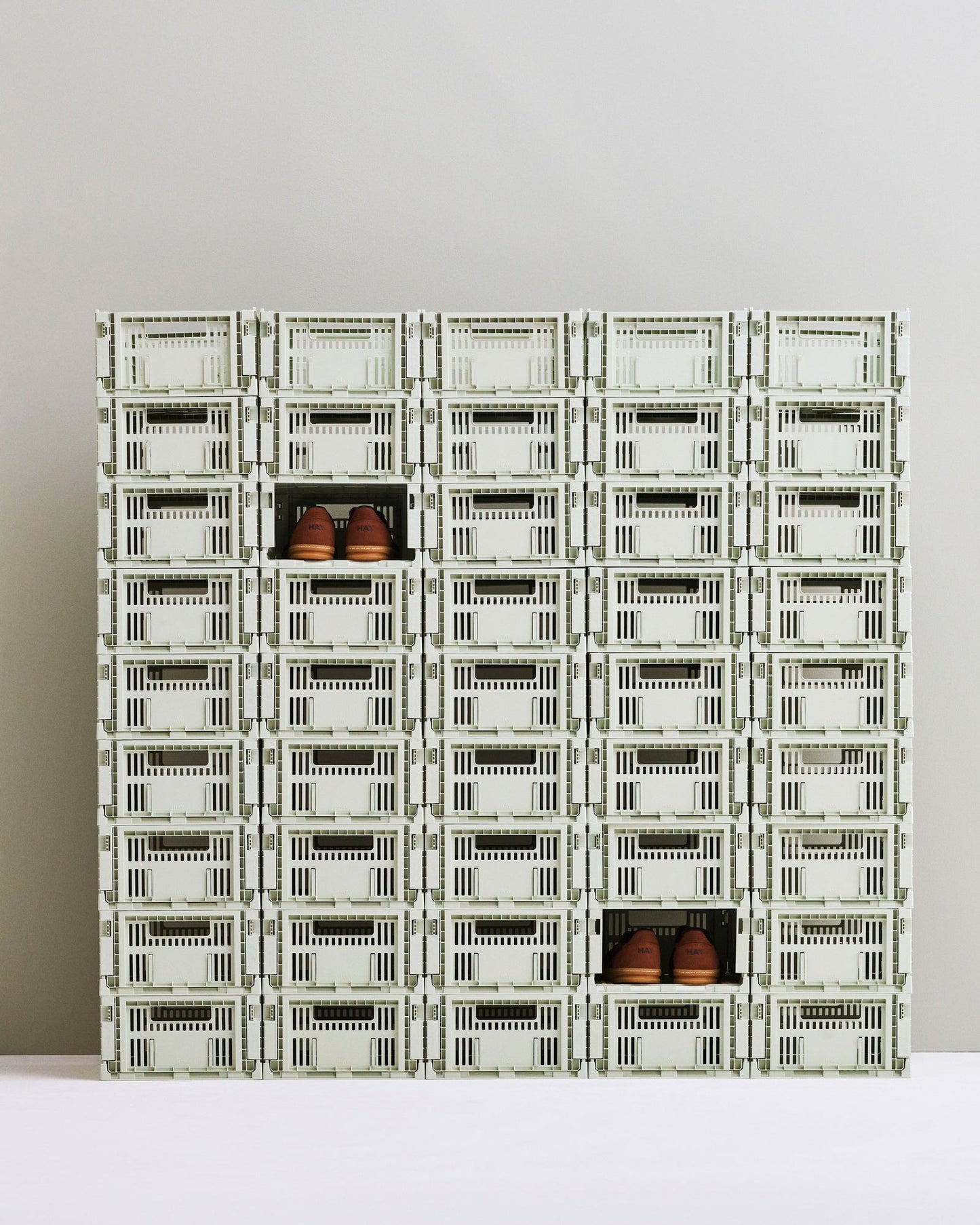 Colour Crate, M, recycled plastic, mint