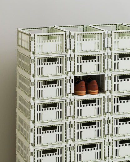 Colour Crate, M, recycled plastic, mint