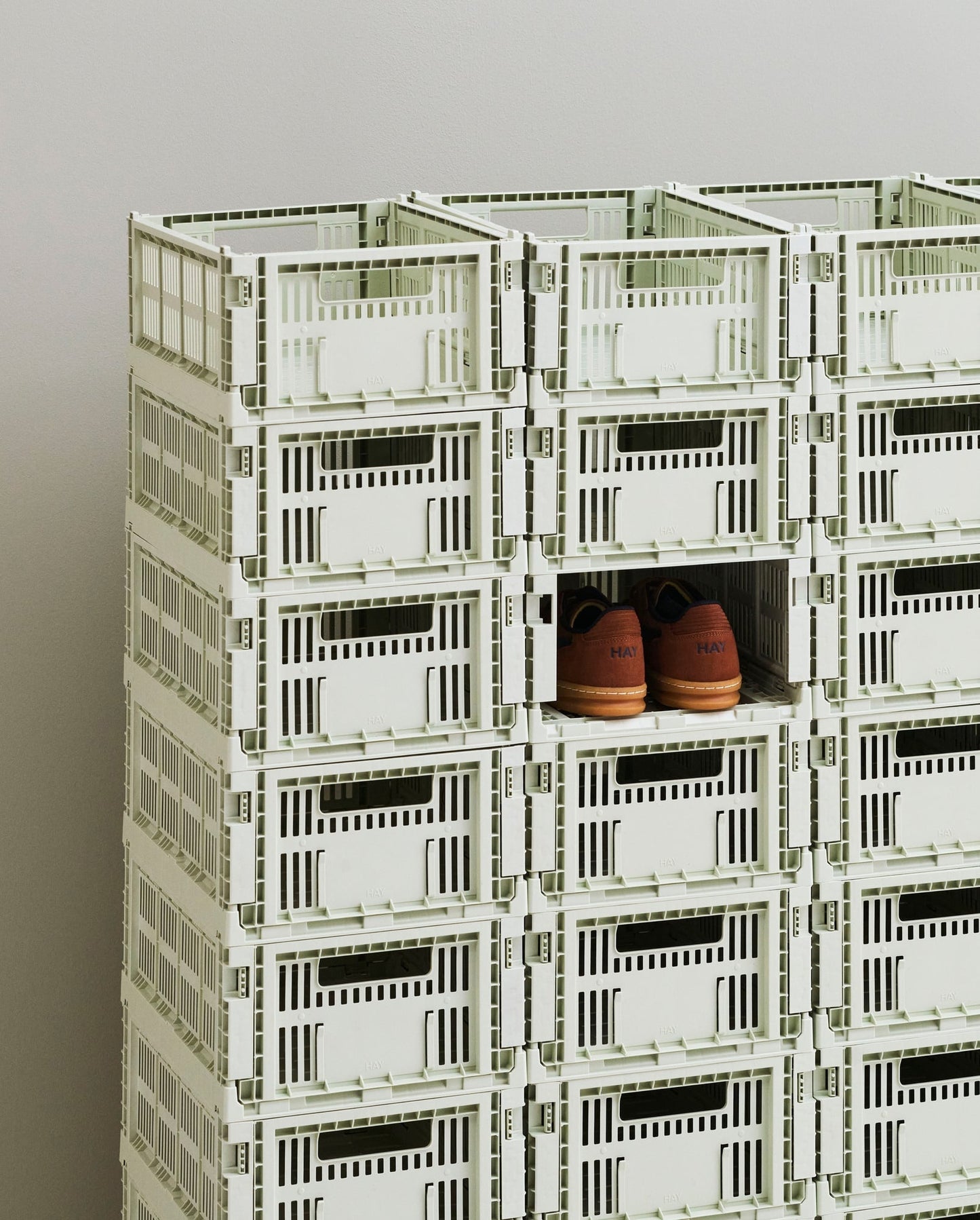 Colour Crate, M, recycled plastic, mint