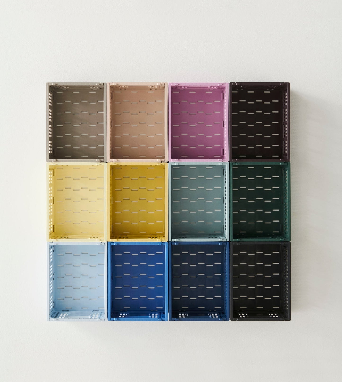 Colour Crate Mini, recycled plastic, 2 pcs, powder